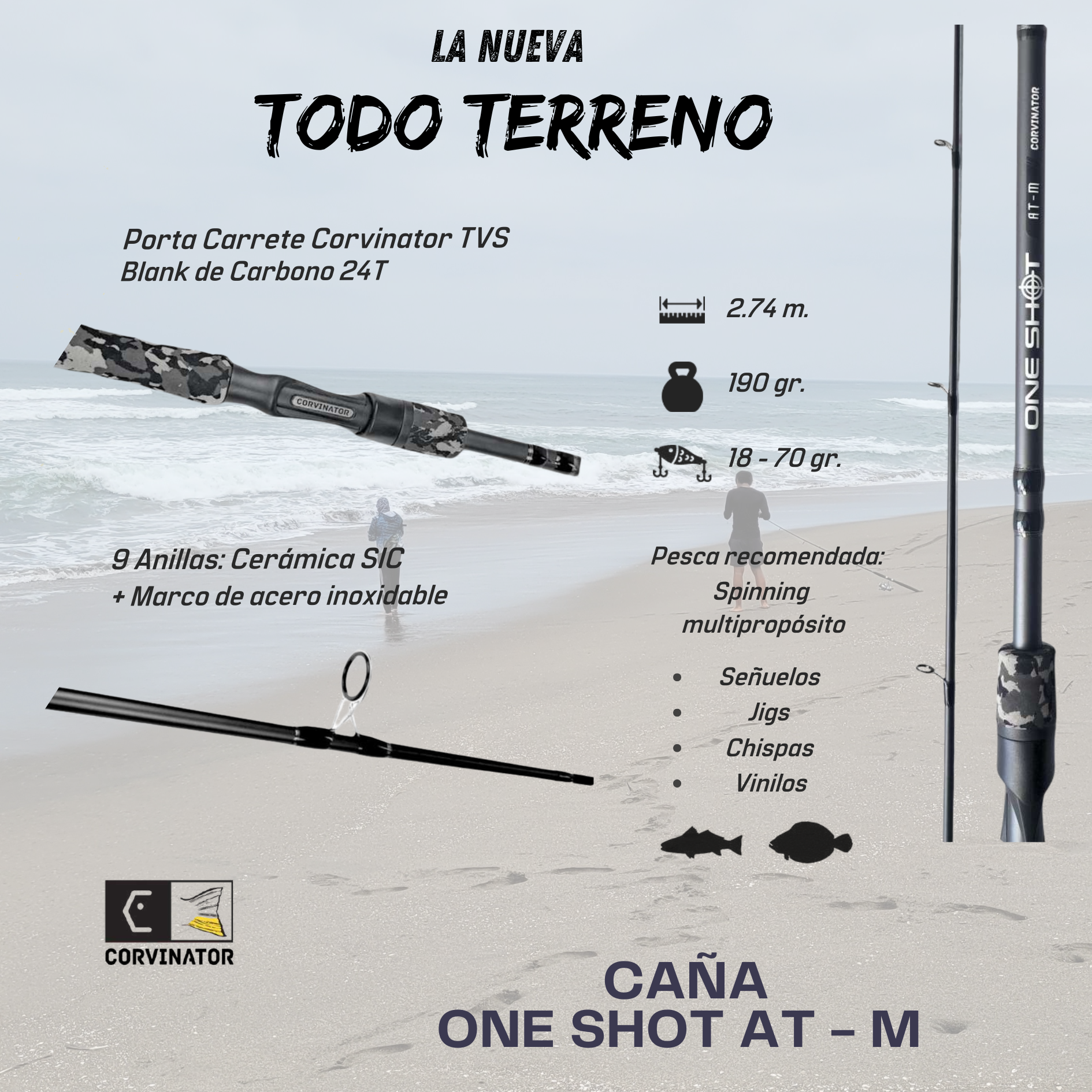 CAÑA CORVINATOR ONE SHOOT AT-M 2.74M - Imagen 5