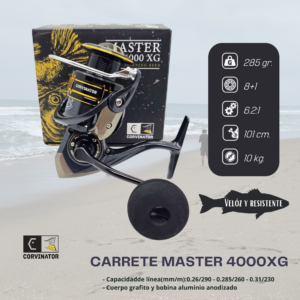 CARRETE CORVINATOR MASTER 4000XG